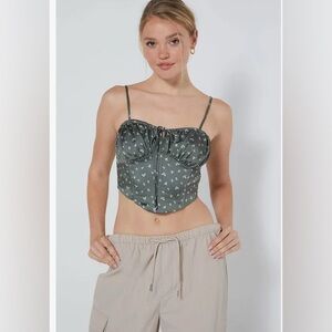 LA Hearts Satin Laced Corset Top by Pacsun Women’s